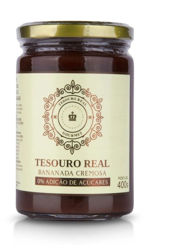 Tesouro Real Bananada Cremosa Zero Vidro G Amora Distribuidora