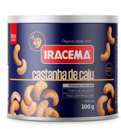 Iracema Castanha De Caju Torrada E Salgada Lata G Amora