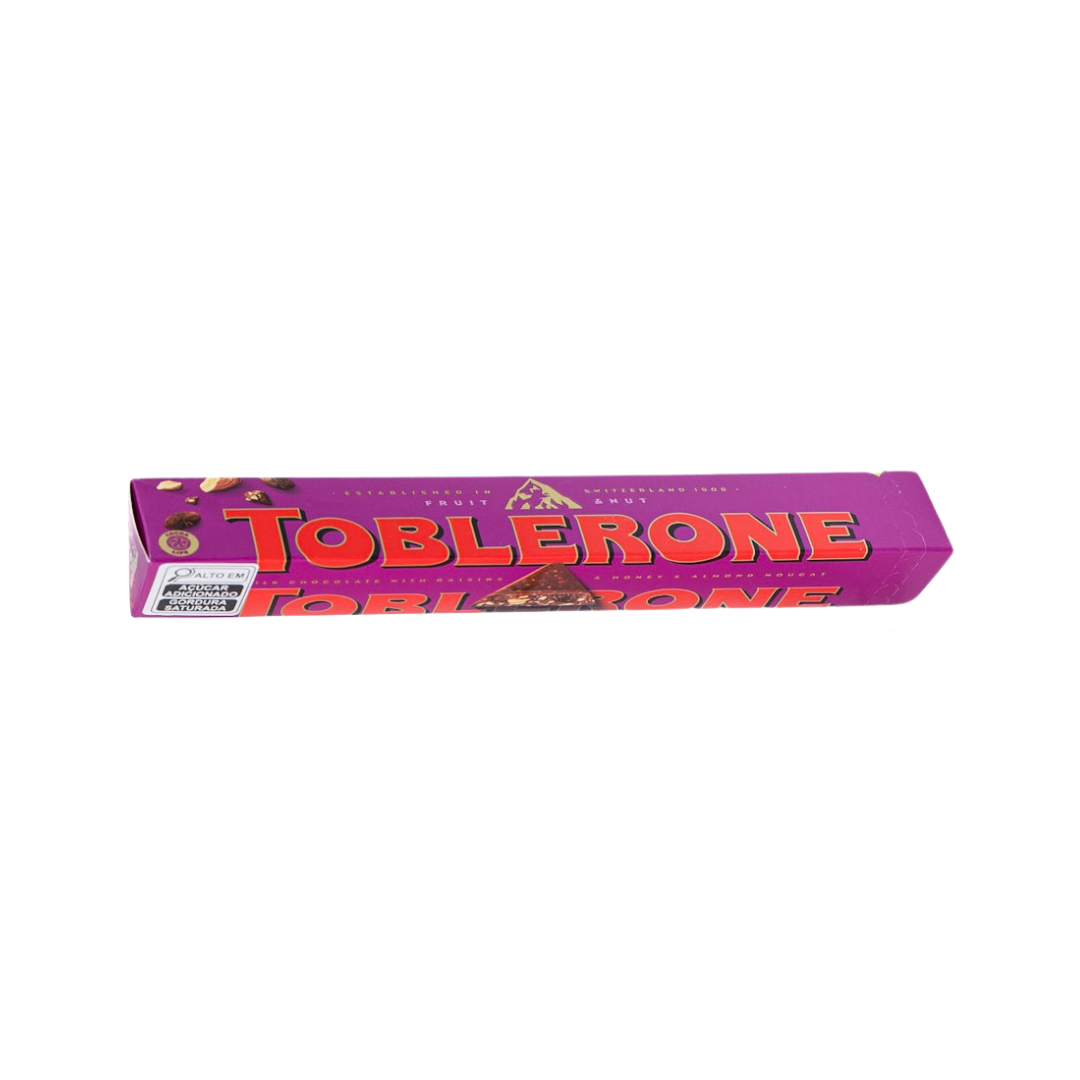 Toblerone   100g   fruit   nut   ao leite com passas  amendoas e mel