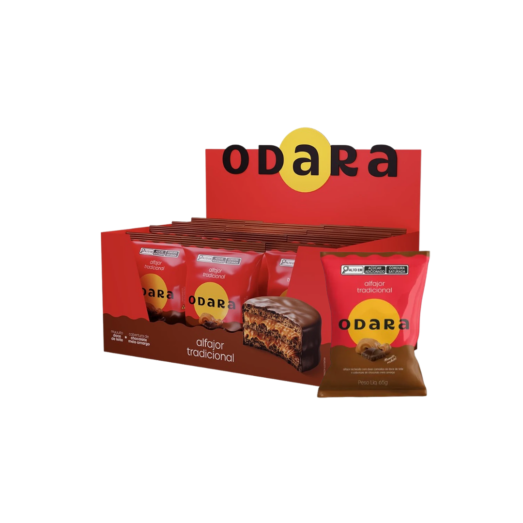 Odara   alfajor preto   dp 12 un. x 65g