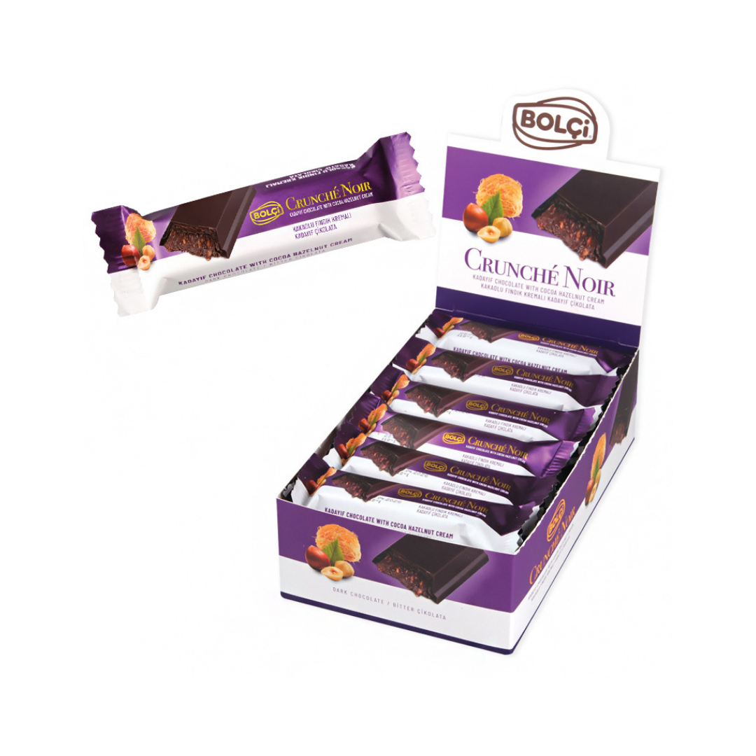 Chocolate bolci   dubai chocolate   chocolate recheado com kadayf e avela   dp 30g x 24un