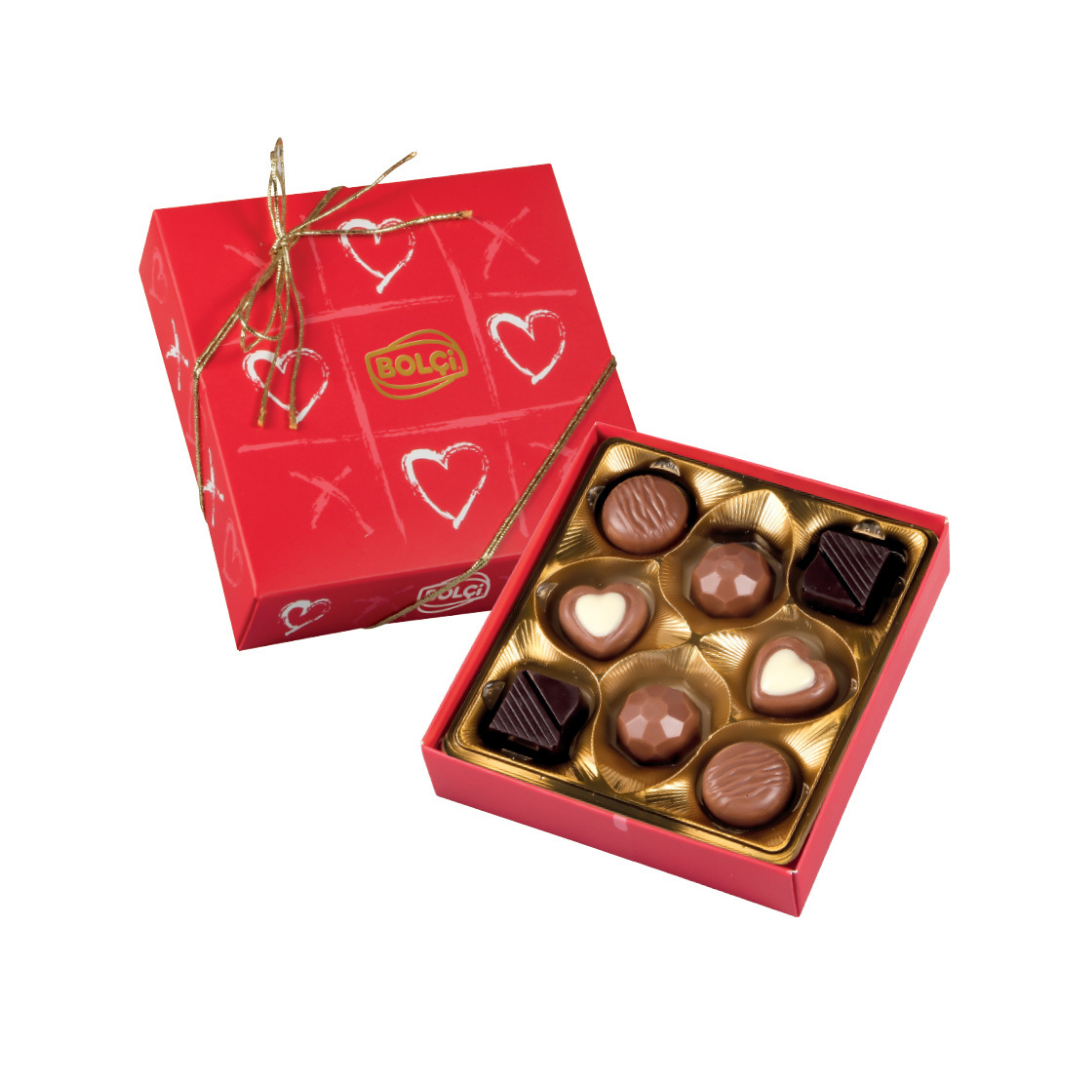 Chocolate bolci   80g   love heart pralines   chocolate sortidos