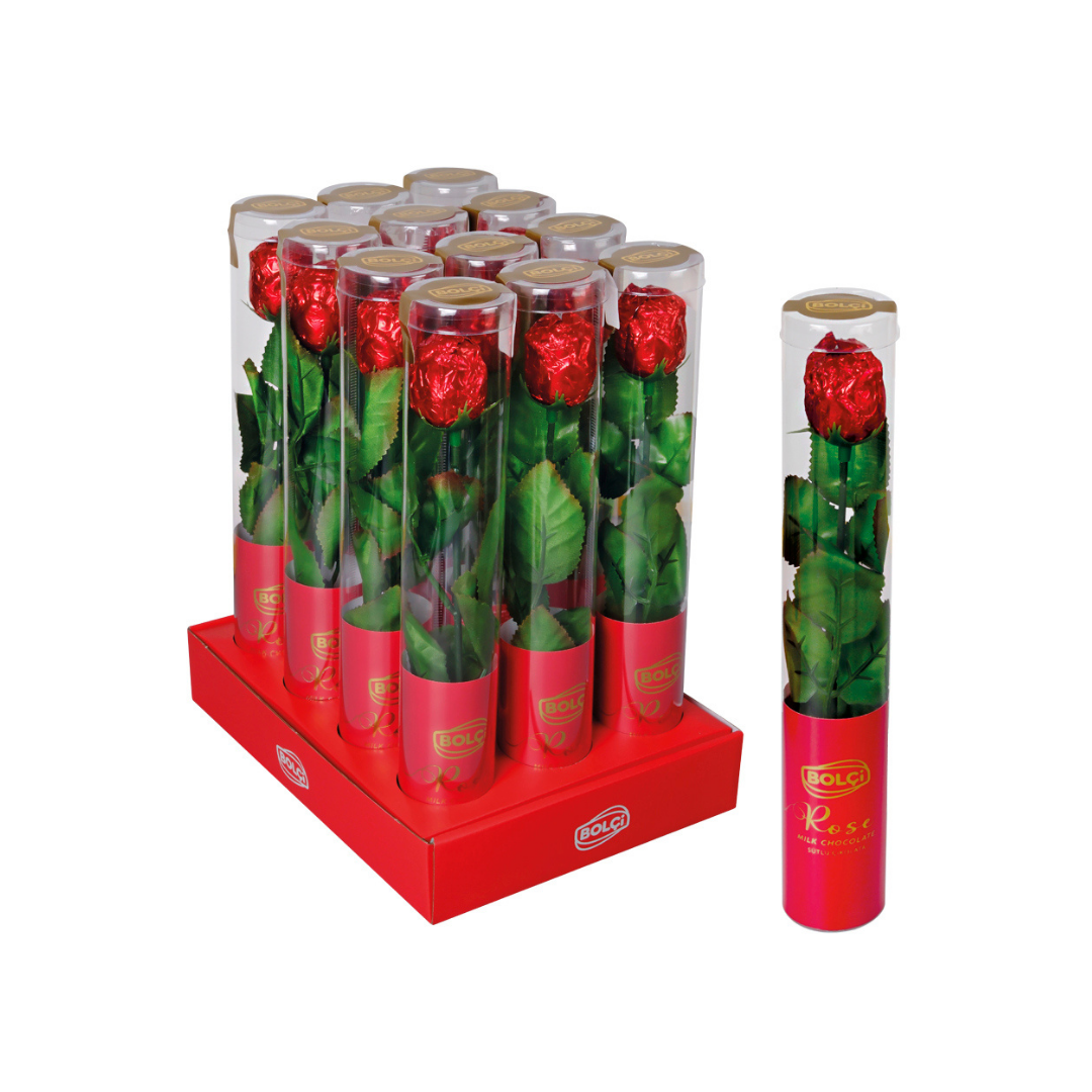 Chocolate bolci   20g   rosa de chocolate  cilindro 