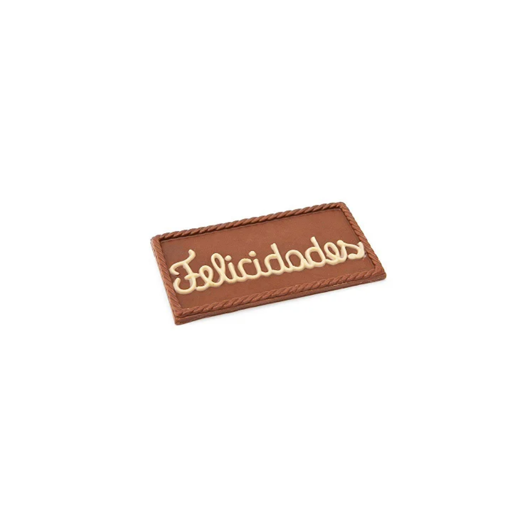 Chocolate caracol   50g   ao leite placa felicidade