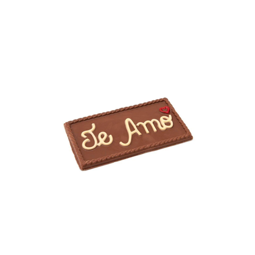 Chocolate caracol   50g   ao leite   placa te amo