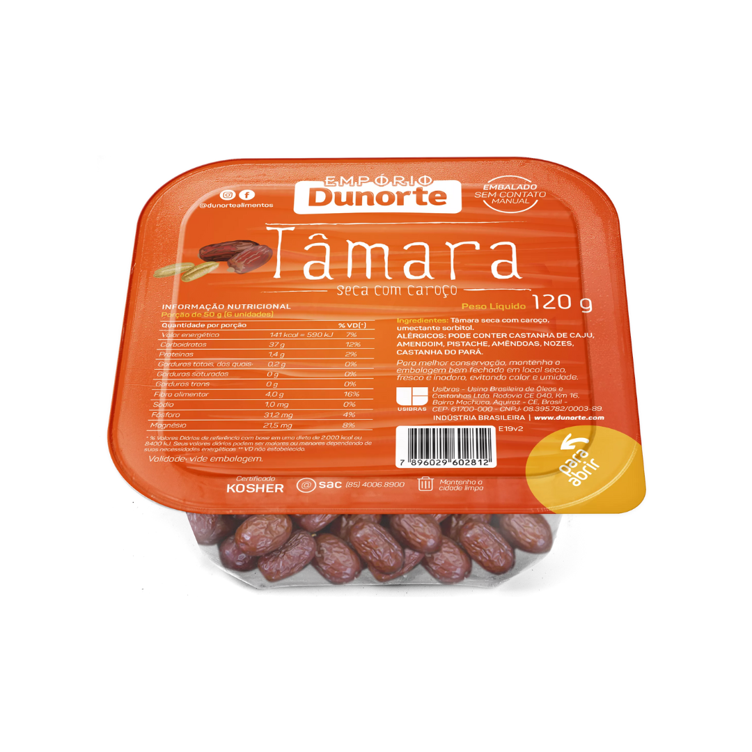 Castanhas   nuts dunorte   120g   pote   tamara seca com caroco