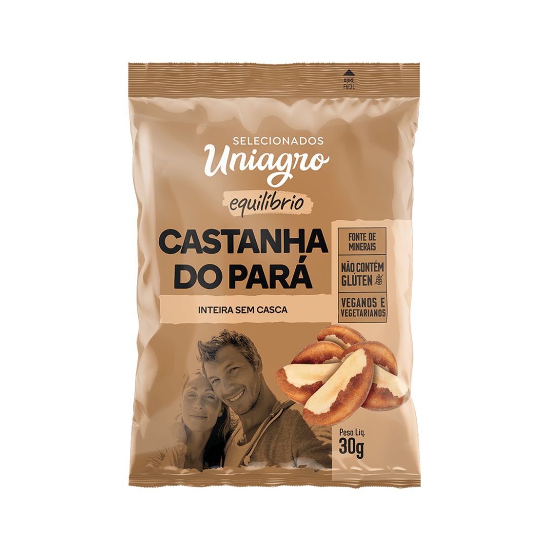 Castanhas   nuts uniagro   30g   castanha do para equilibrio