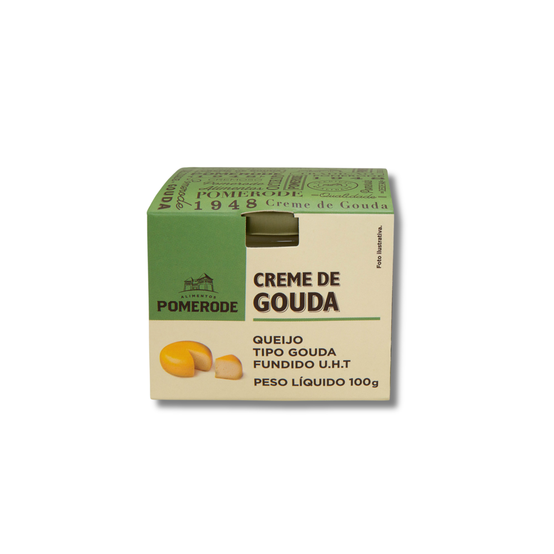 Pomerode   creme de gouda   zero lactose   pote 100g