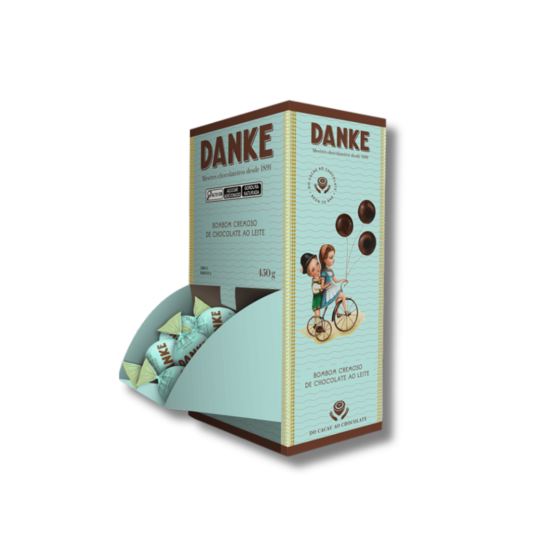 Danke   bombom display   chocolate ao leite   450g