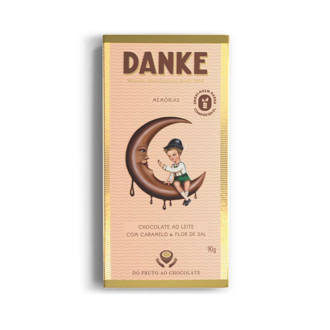 Danke   barra   chocolate ao leite com caramelo e flor de sal   dp 14 un x 90g