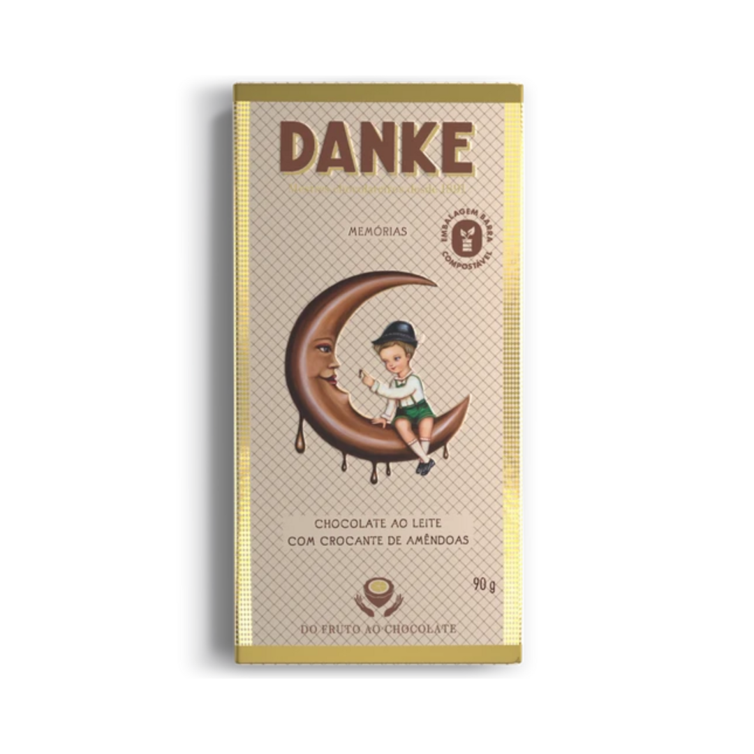 Danke   barra   chocolate ao leite com crocante de amendoas   dp 14 un x 90g