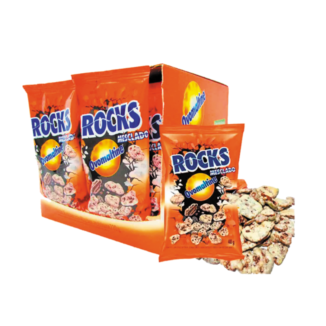 Doce ovomaltine   110g   rocks mesclado   cx 32x110g