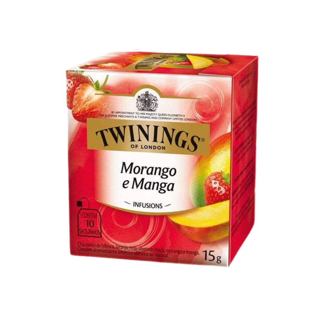 Cha twinings   15g   morango e manga   misto