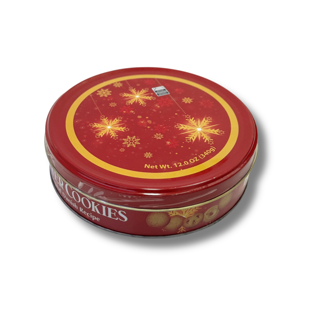 Danish   butter cookies   biscoito amanteigado   lata vermelha  340g