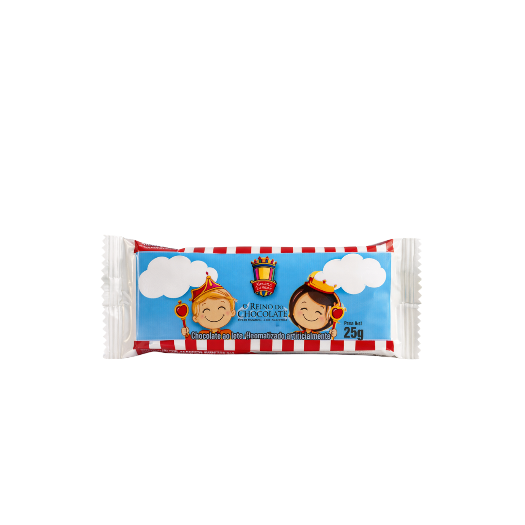 Chocolate caracol   25g   barra ao leite   reino