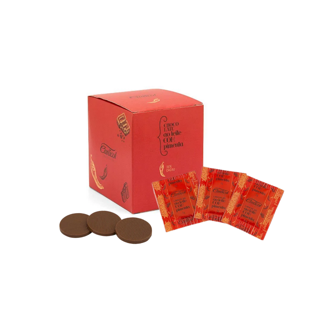 Chocolate caracol   70g   mesclado cereja