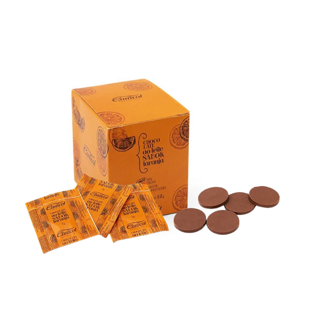 Chocolate caracol   70g   ao leite laranja